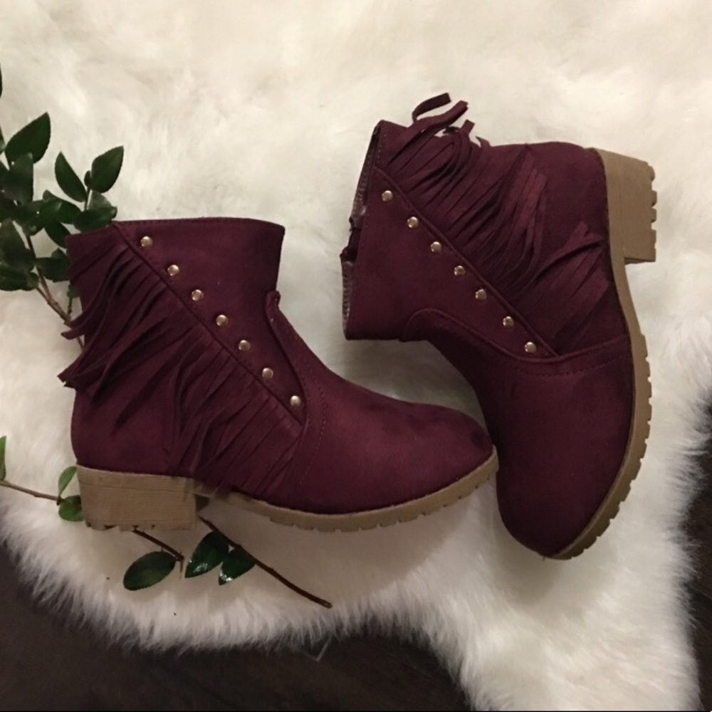 Fringe Heeled Boots
